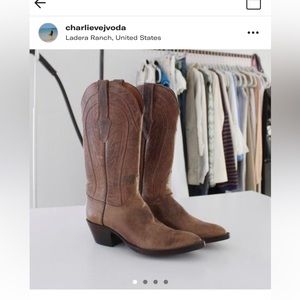 Black Jack Del Rio vintage tan leather maddog cowboy boots